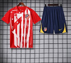 Atletico Madrid 2025/26 Red And WhiteTraining Soccer Kit with Shorts